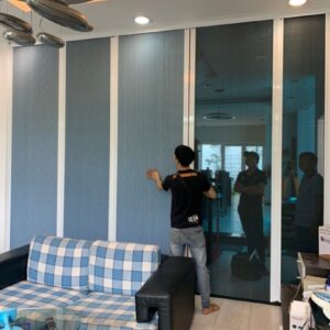 Rèm ngăn điều hòa kèm lưới chống muỗi