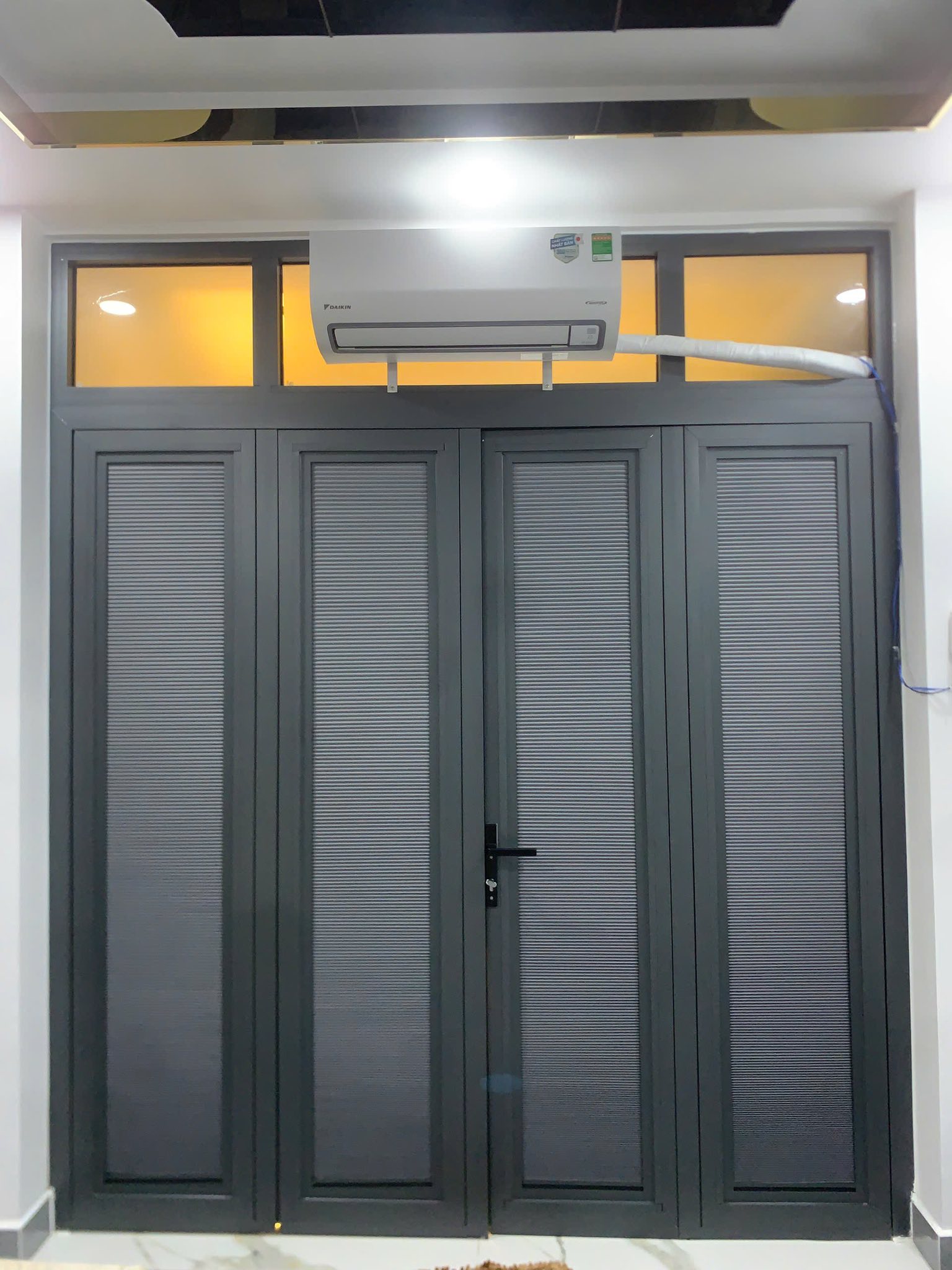 Công trình vách ngăn tổ ong hệ 27 hoàn thiện bởi Vách Ngăn Điều Hòa