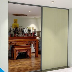 Vách tổ ong ngăn phòng thờ hiện đại