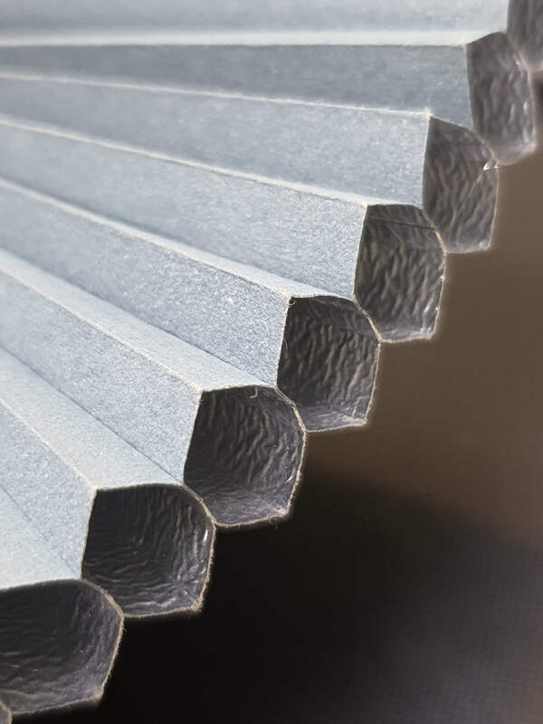 Chi tiết cấu tạo vải rèm tổ ong dùng làm vách ngăn phòng